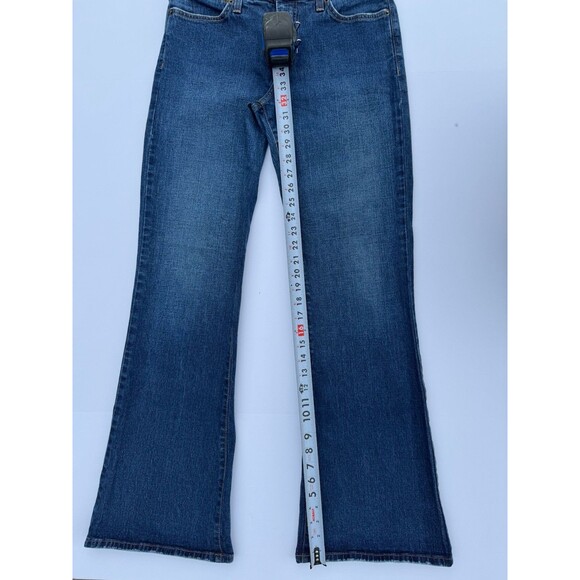 NDJ Tummy Tuck Jeans Womens Sz 10 Blue Bootcut Mid Rise Gold Embroidered Pockets - Picture 8 of 10